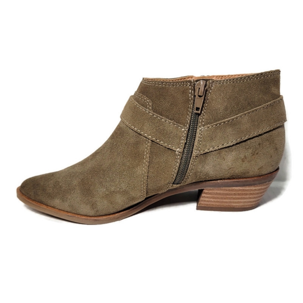 Lucky Brand Booties Women Ankle Boots SZ 6 Enitha Shoes Suede - Picture 9 of 16